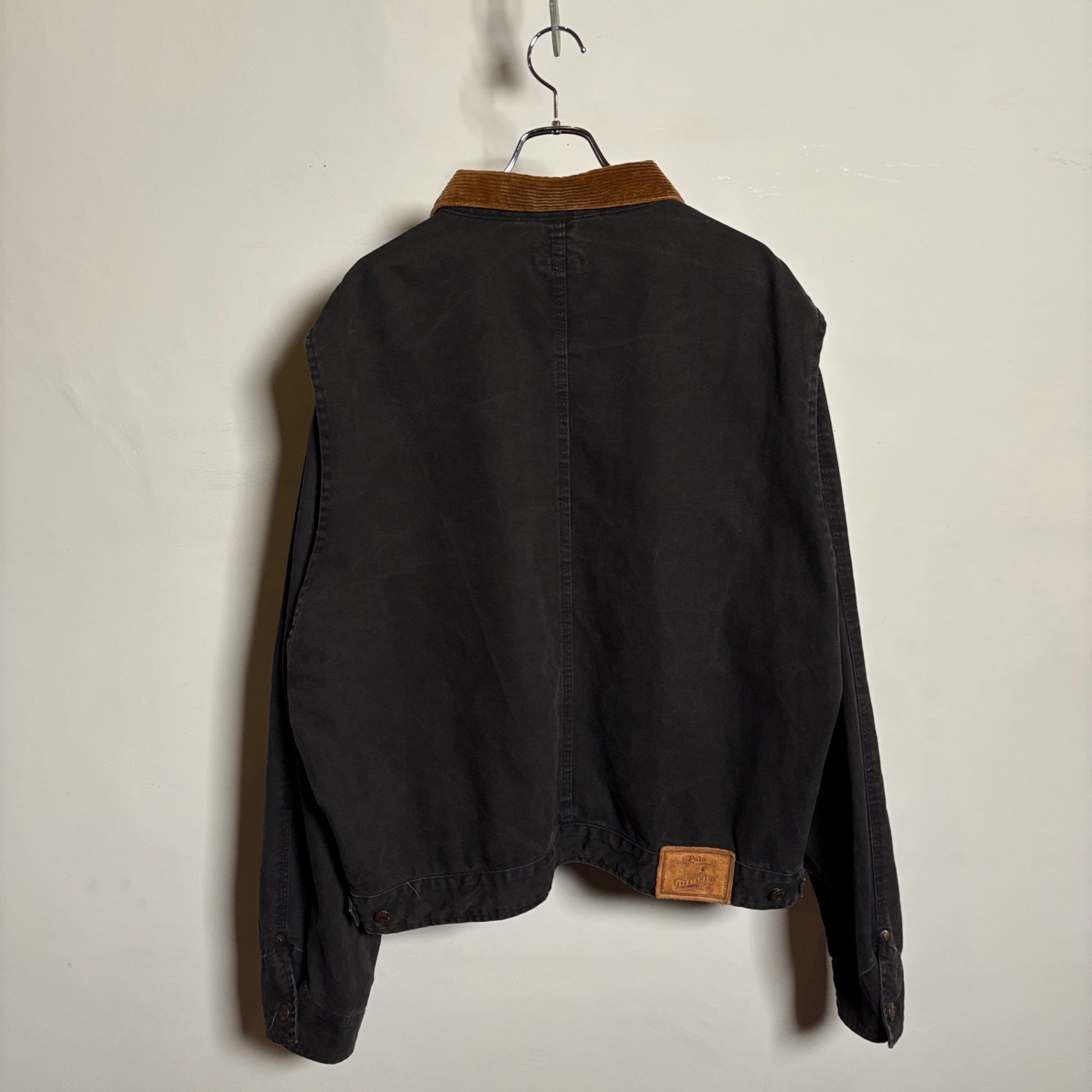 1980s Polo Ralph Lauren "BLACK" Duck Trucker Jacket