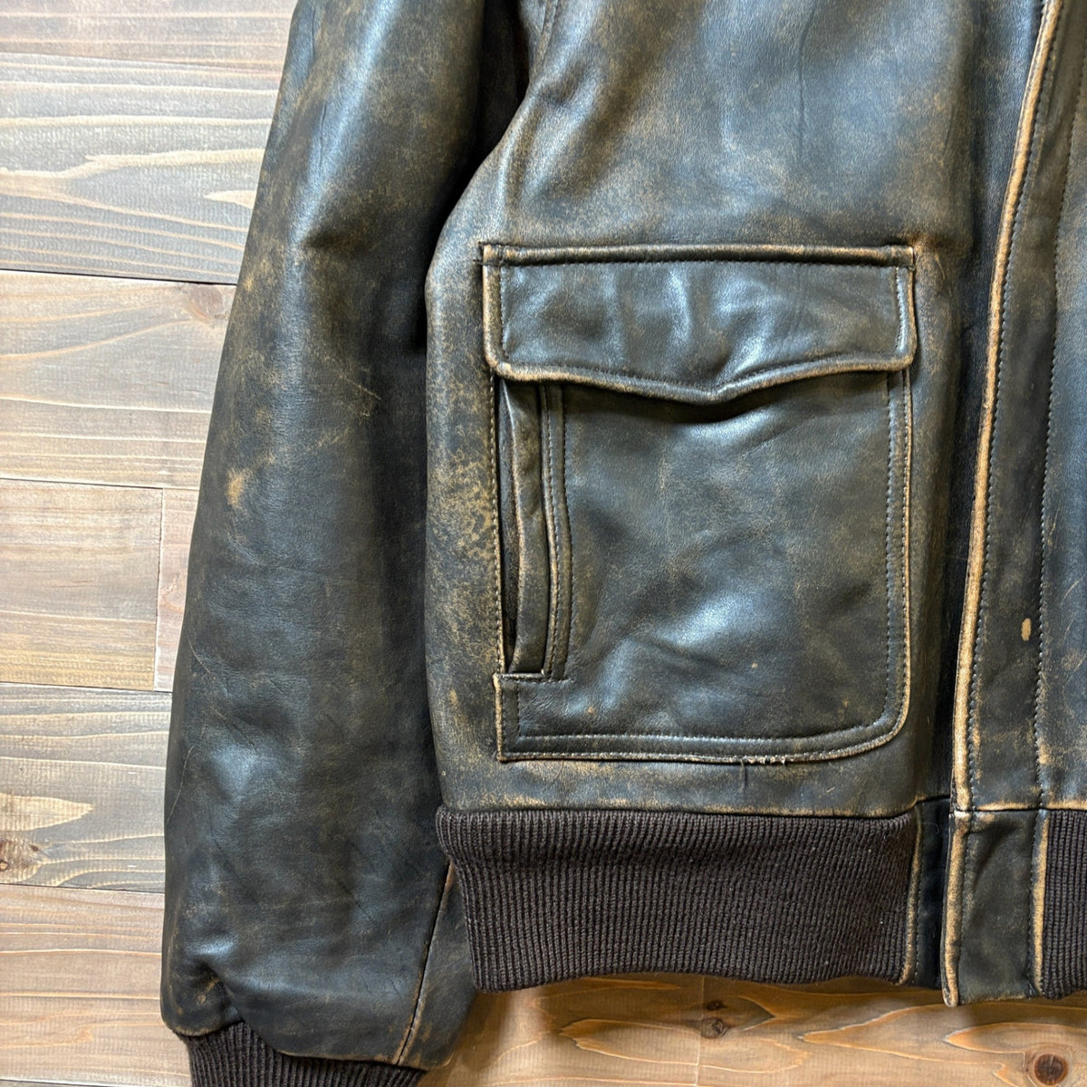 1980s Banana Republic "A-2 Type" Leather Jacket