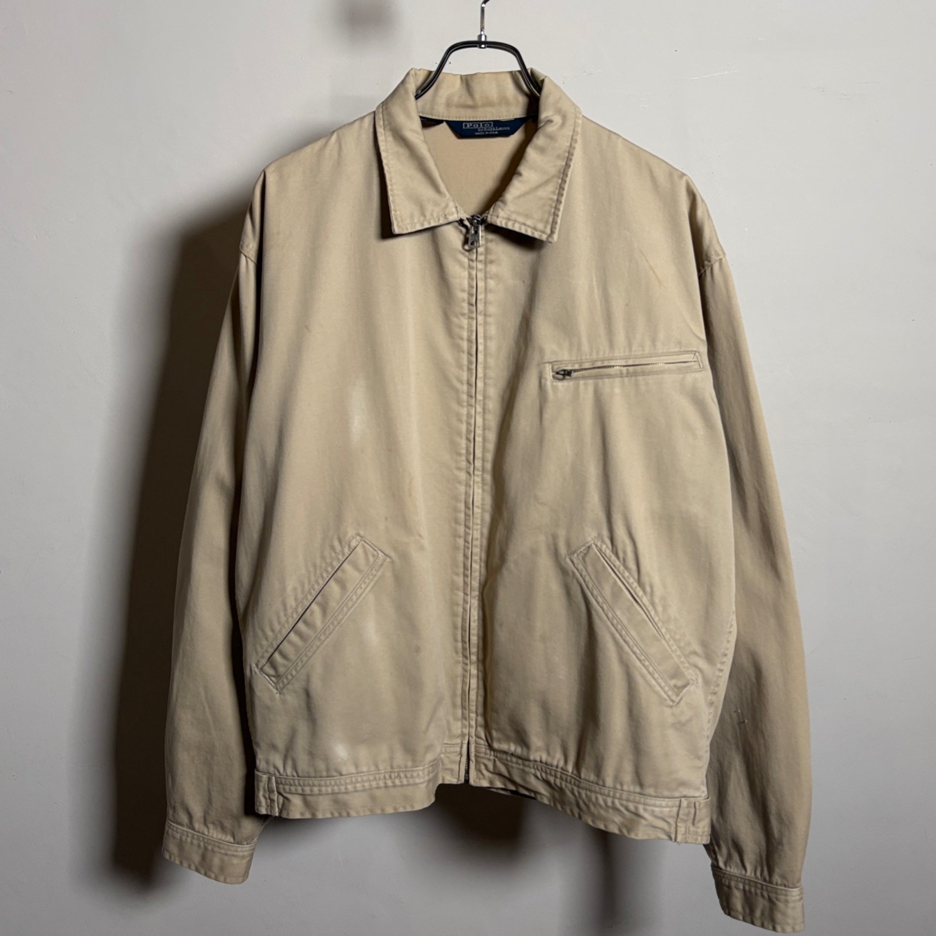 1980s Polo Ralph Lauren "Detroit Jacket TYPE" Drizzler Jacket
