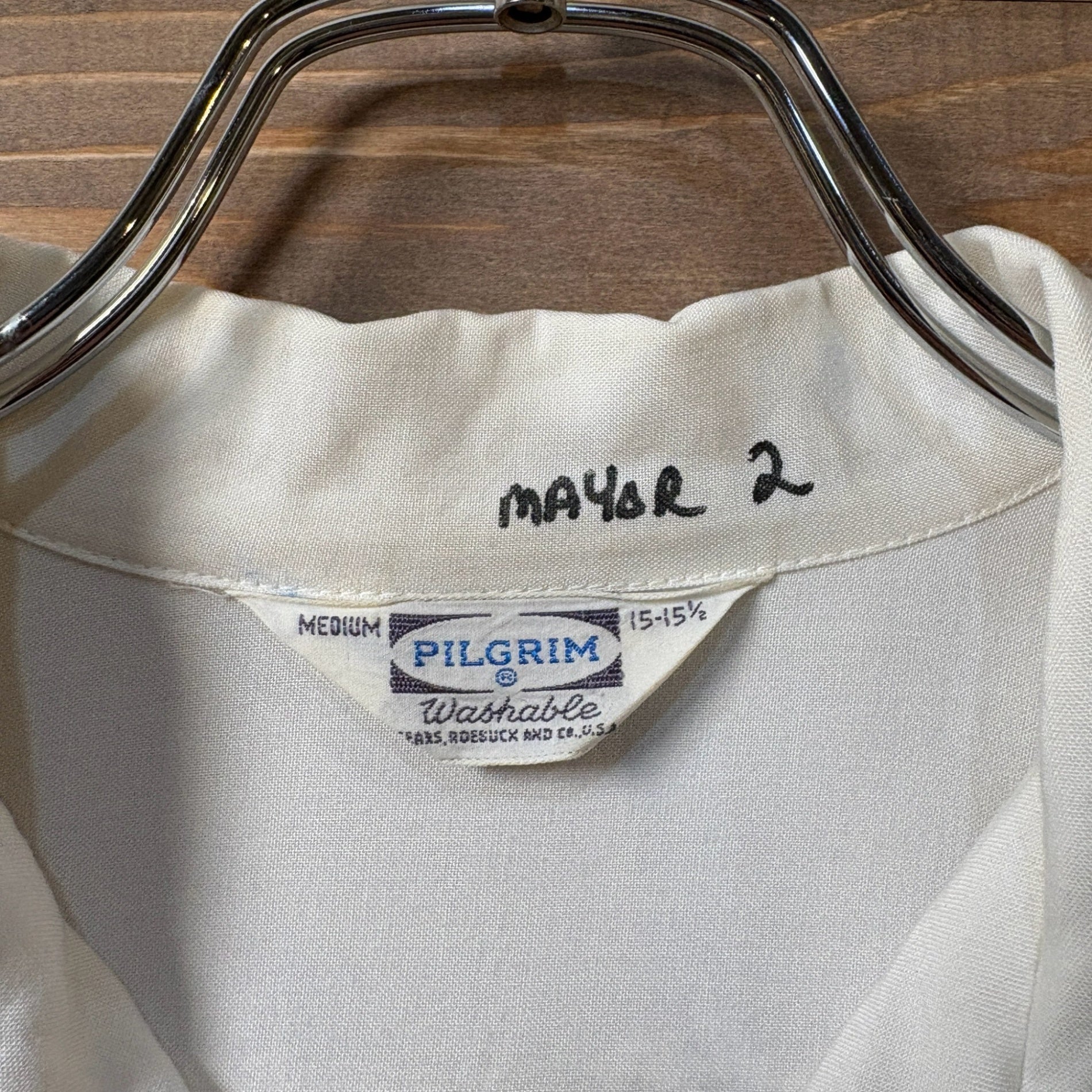 1960s PILGRIM "Native Pattern" Open Collar Rayon Shirt