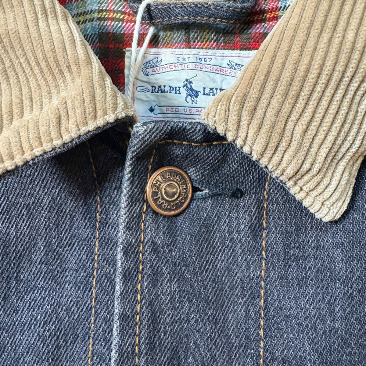 1980s Polo Ralph Lauren "BLACK" Denim Jacket