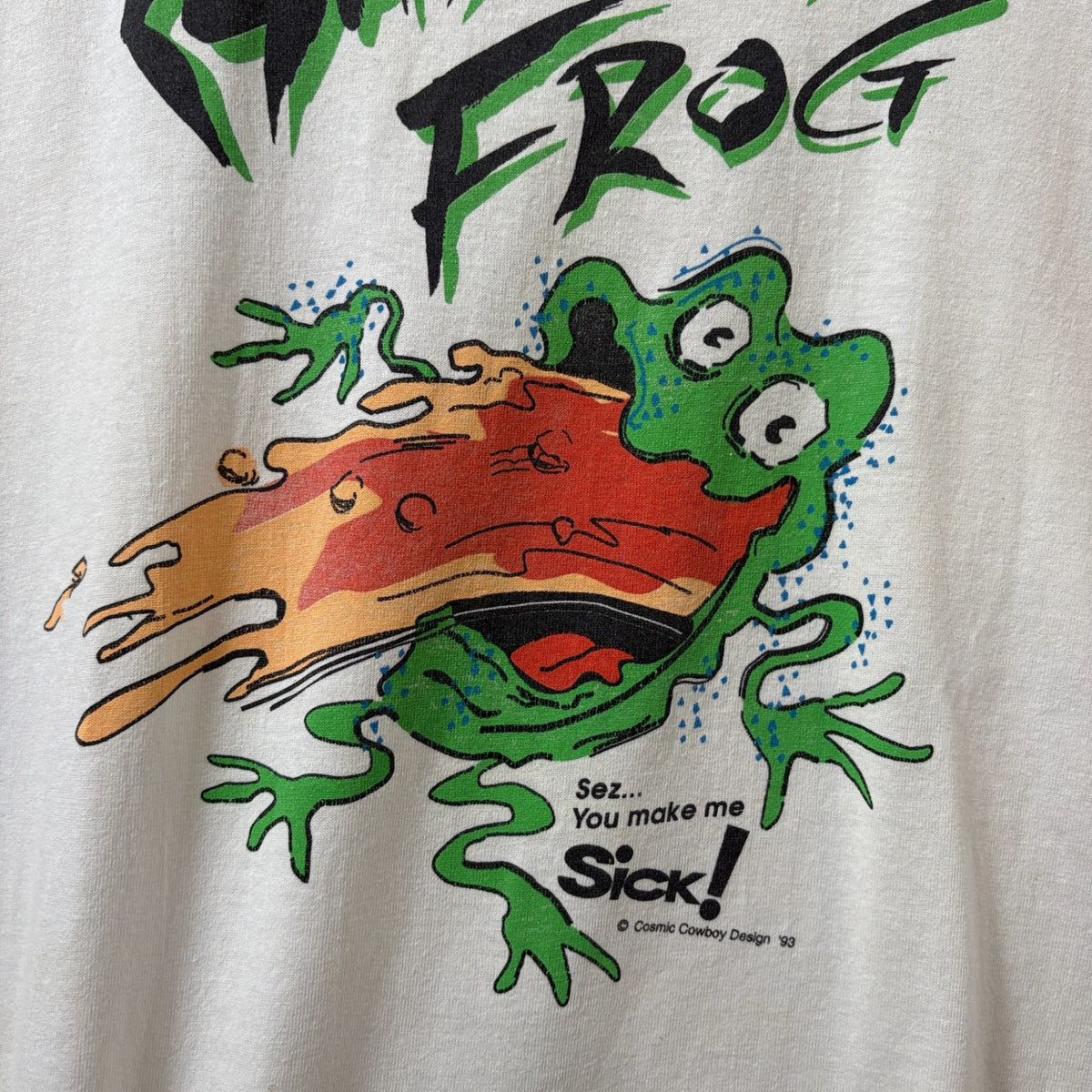 1990s FRUIT OF THE LOOM "BARFL FROG" T-Shirt
