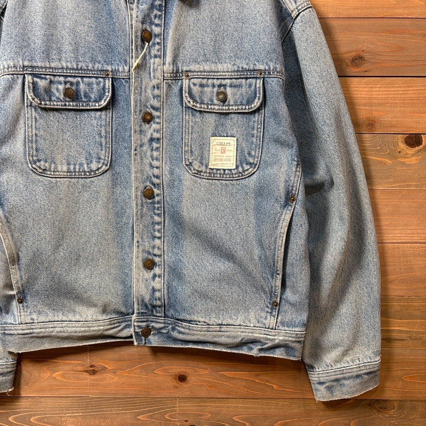 1990s CHAPS "Back Embroidery" 2nd Type Denim Jacket