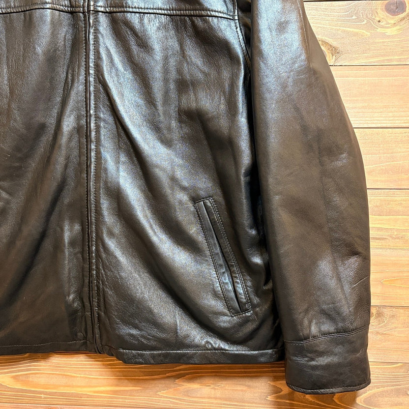2000s~ CHAPS "Leather" Drizzler Jacket