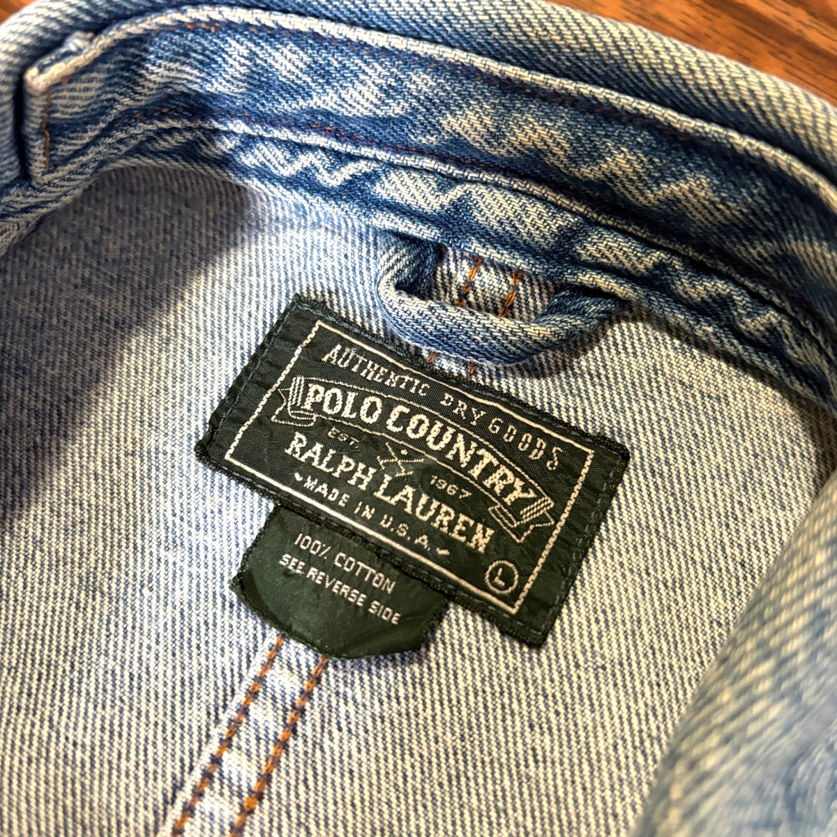 1980s POLO COUNTRY "91-B TYPE" Denim Jacket