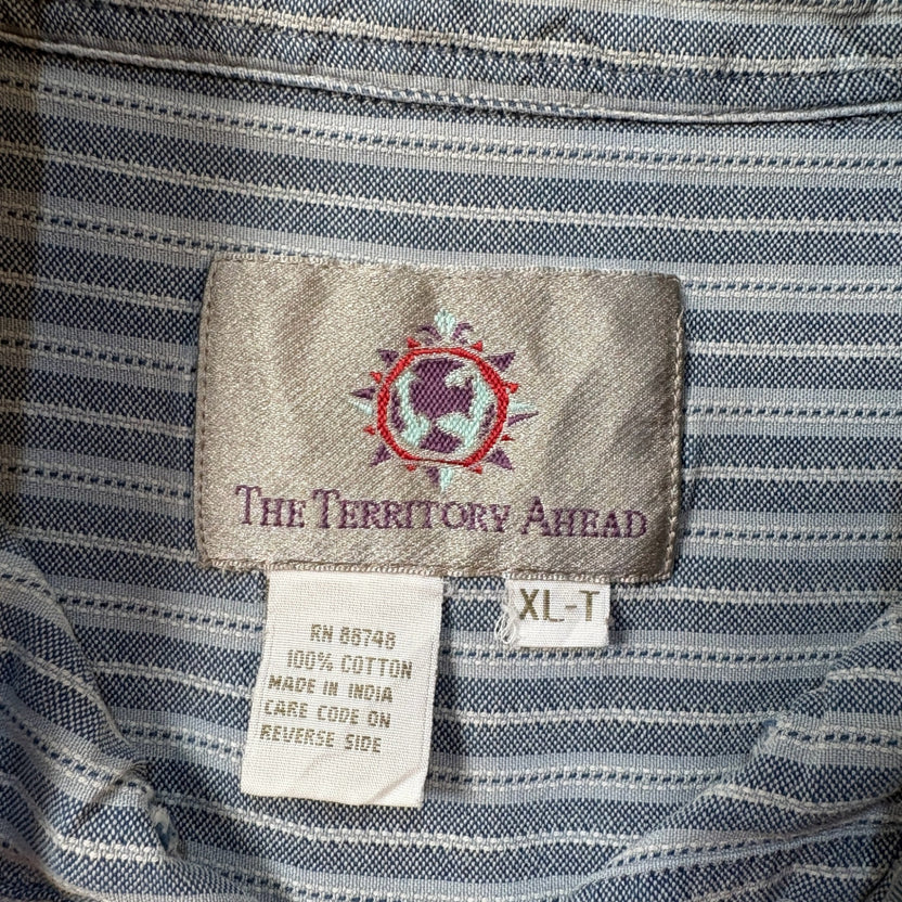 1990s The Territory Ahead L/S Stripe Shirt