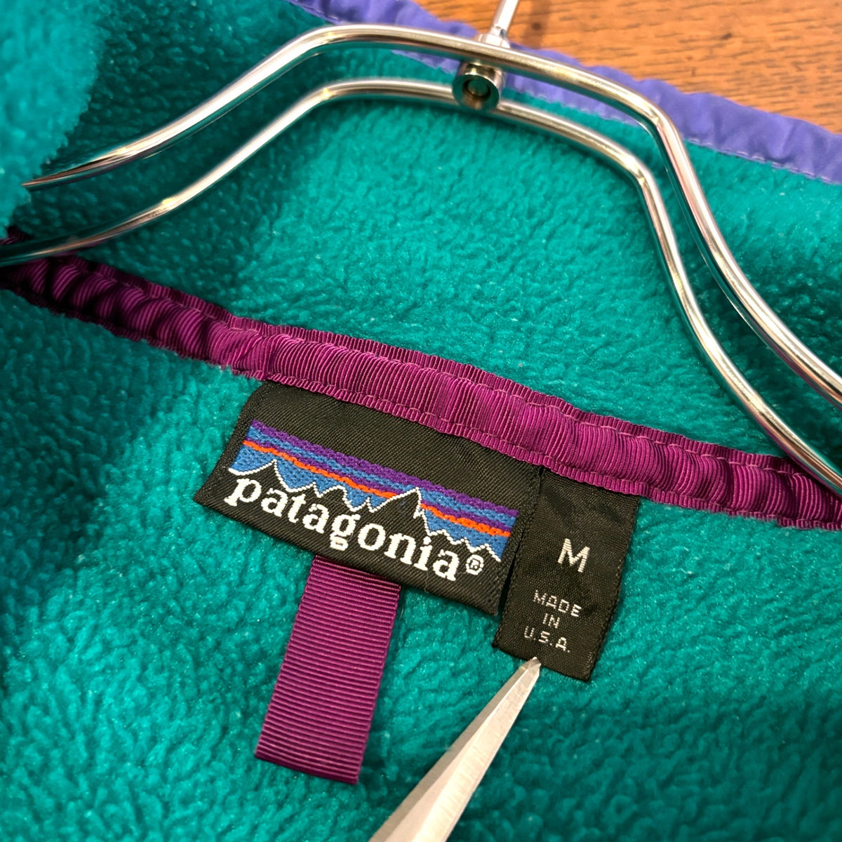 1980s Patagonia "Emerald Green" SYNCHILLA SNAP-T