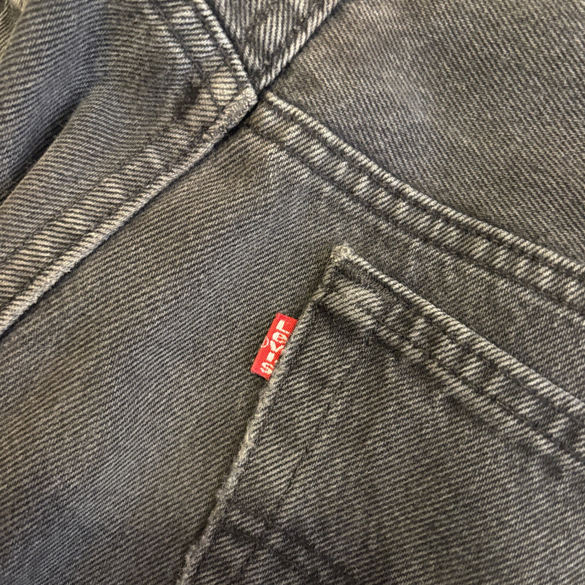 1990s Levi's 501 "Sulfur Black" Denim Pant