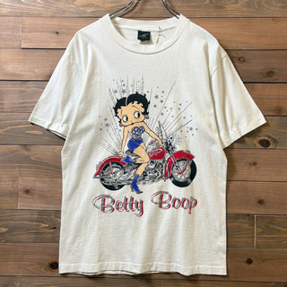 1990s Betty Boop Motorcycle Design T-Shirt