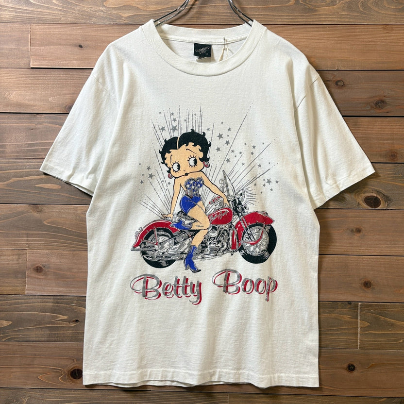 1990s Betty Boop Motorcycle Design T-Shirt