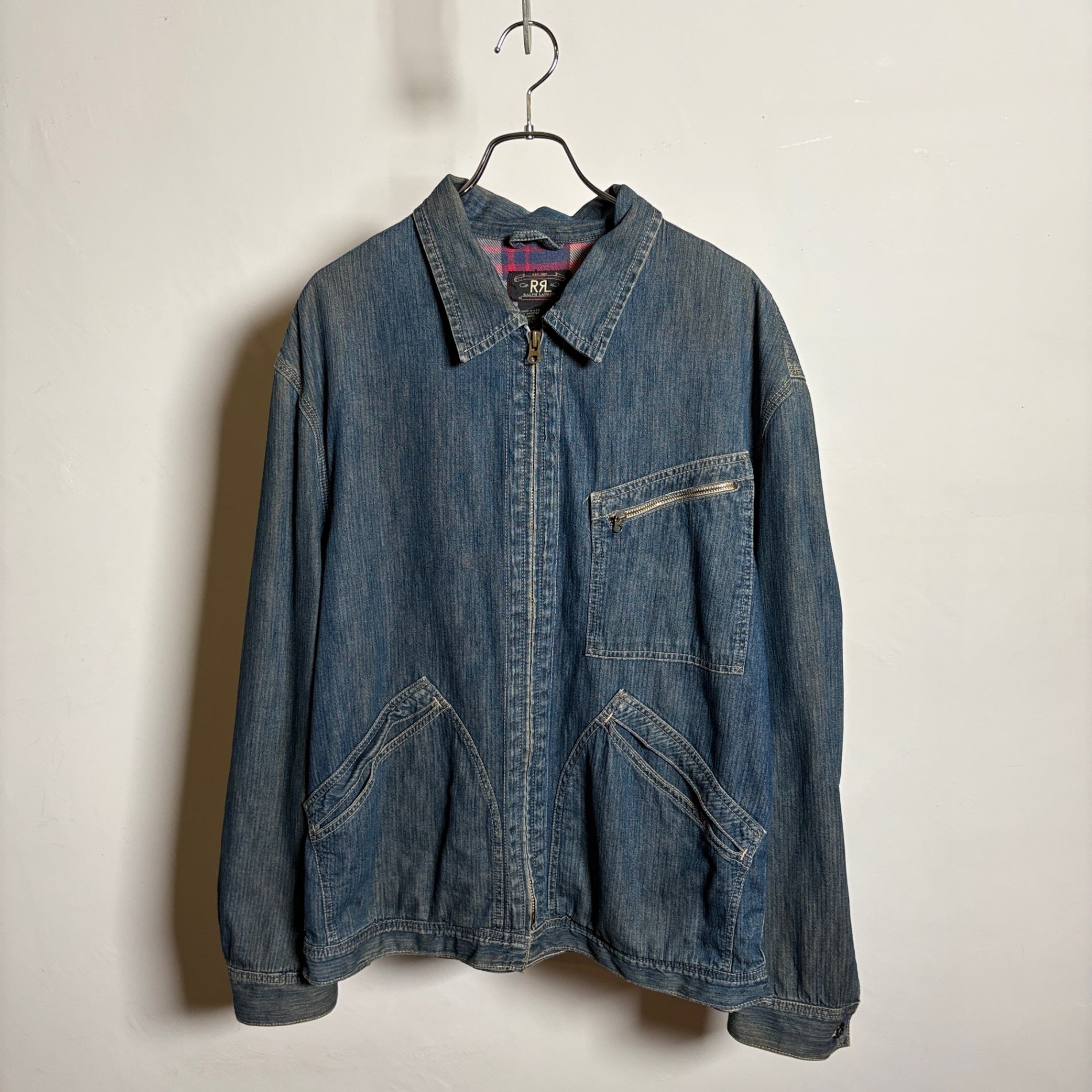 1990s RRL "91-B TYPE" Herringbone Denim Jacket