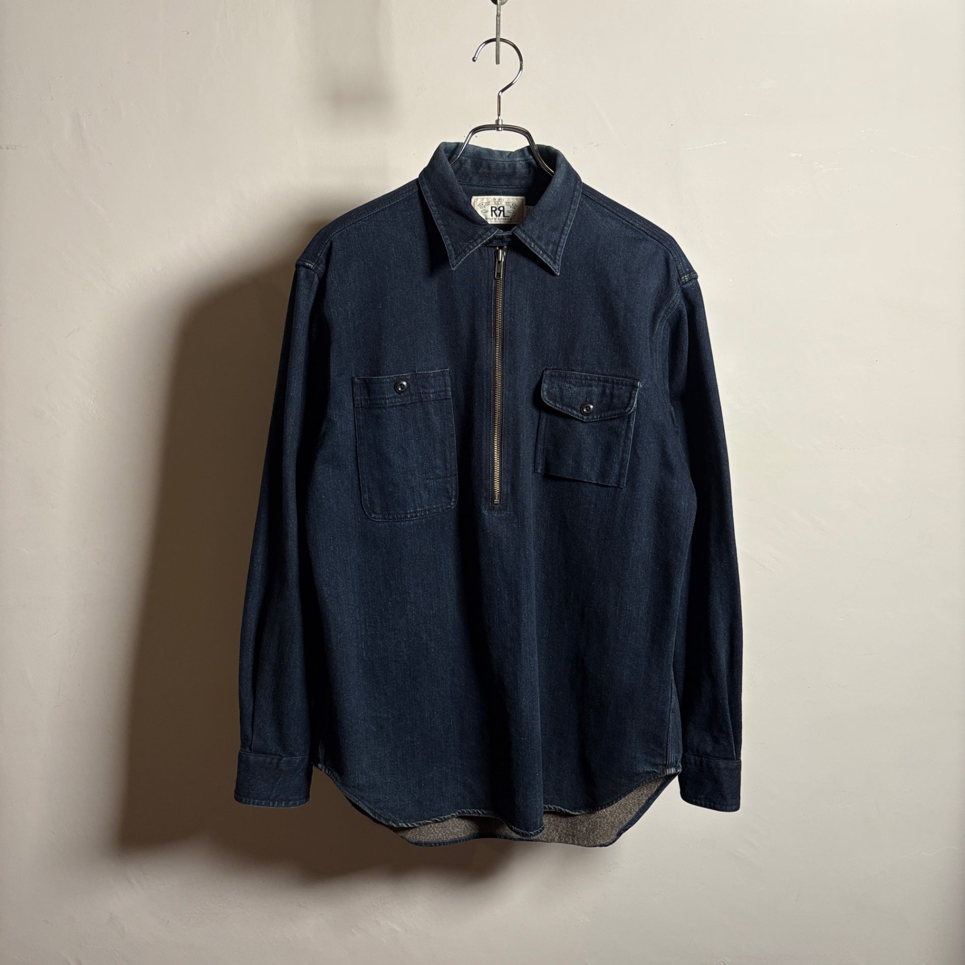 2000s RRL "ガチャポケ" Denim Pullover Shirt