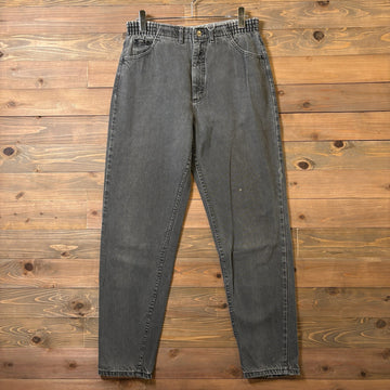 1990s Lee Made in USA Black Easy Pants