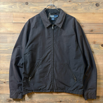 1990s~2000s Polo Ralph Lauren "Cotton Nylon" Black Drizzler Jacket
