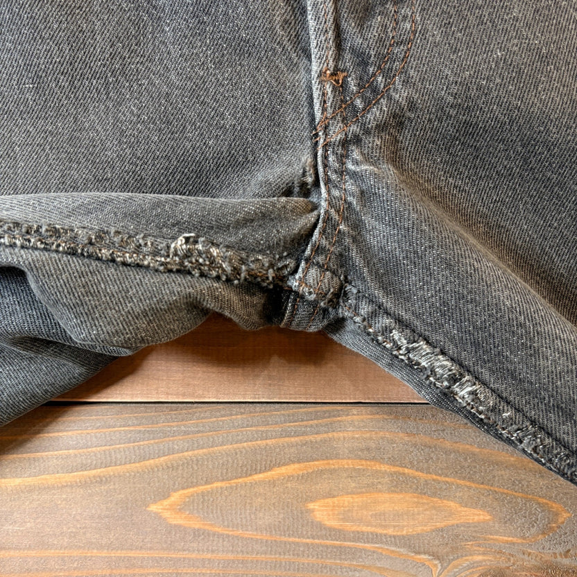 1980s Levi's 501-0658 "Yarn-Dyed" Black Denim Pants