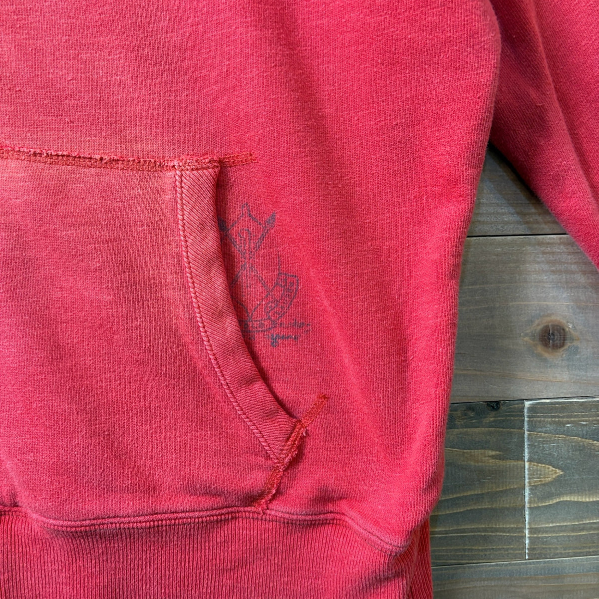 2000s Polo Ralph Lauren "RED" Thermal-Lined Zip Up Hoodie