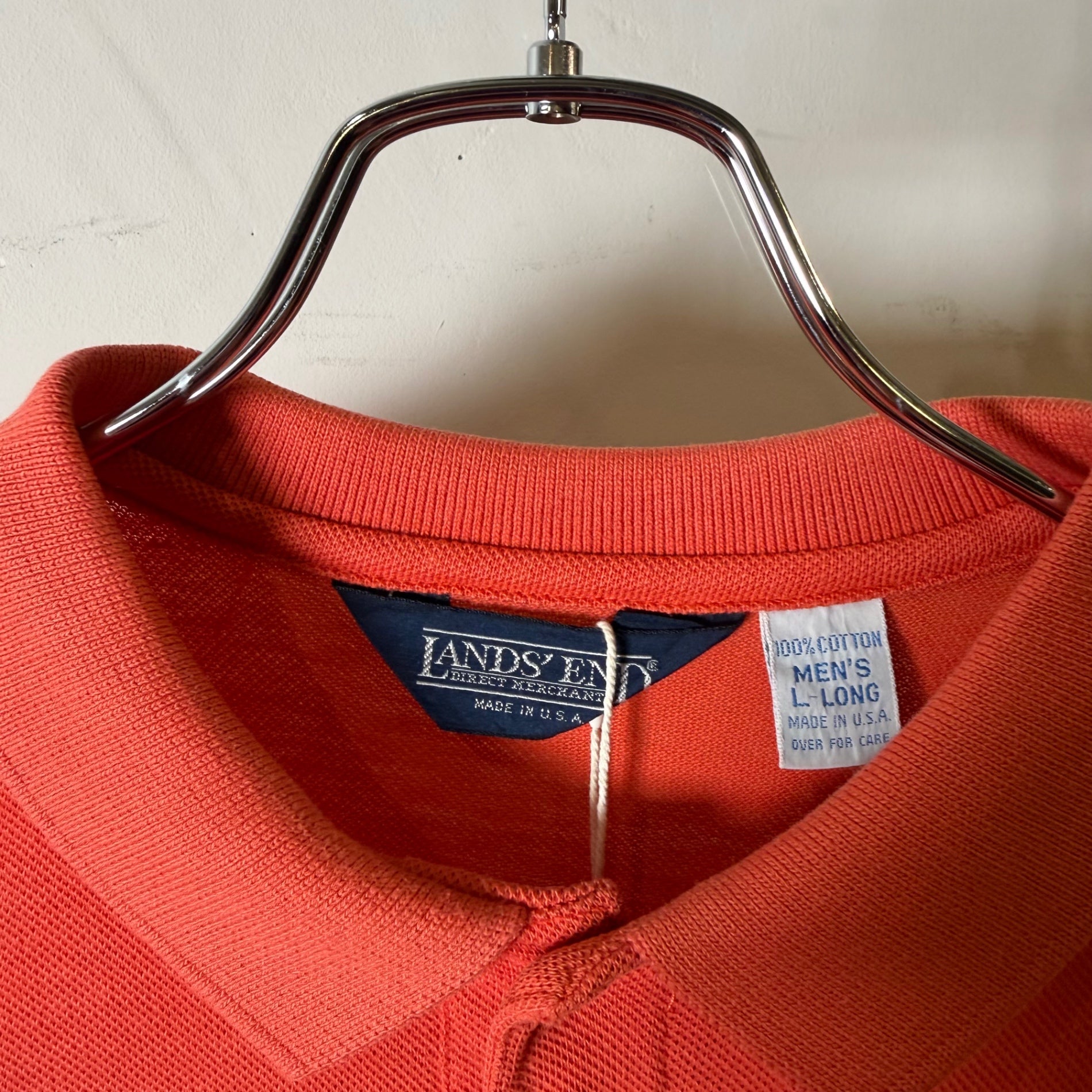 1990s LANDS' END "鹿の子" Polo Shirt