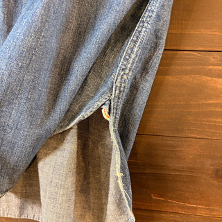 1990s RRL "Asymmetrical Pockets" Denim Shirt