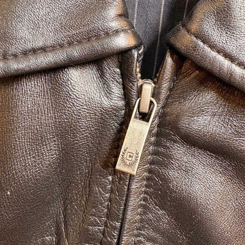 2000s~ CHAPS "Leather" Drizzler Jacket