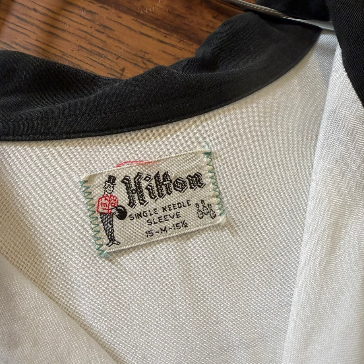 1960s Hilton "BLACK×WHITE" Bowling Shirt