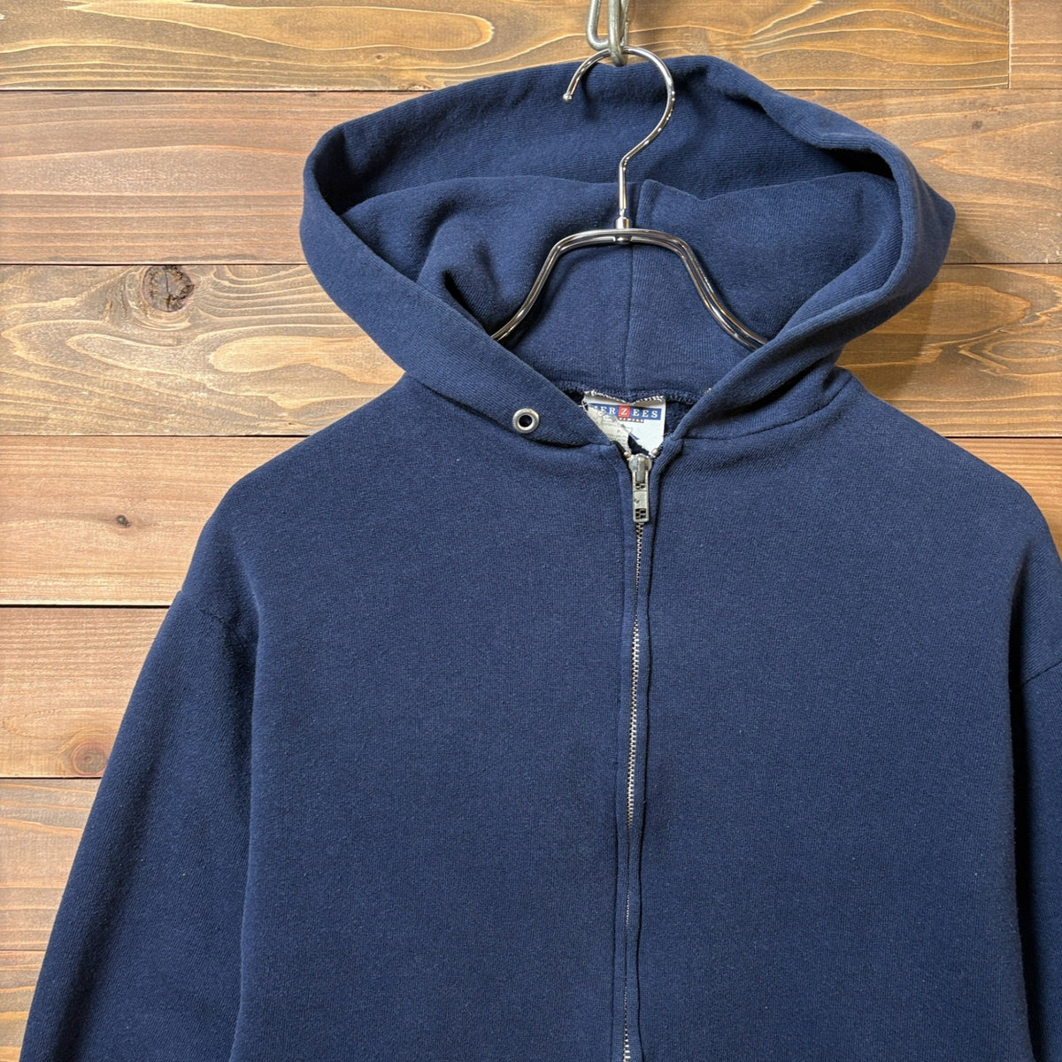 2000s Jerzees "Navy" Zip Hoodie