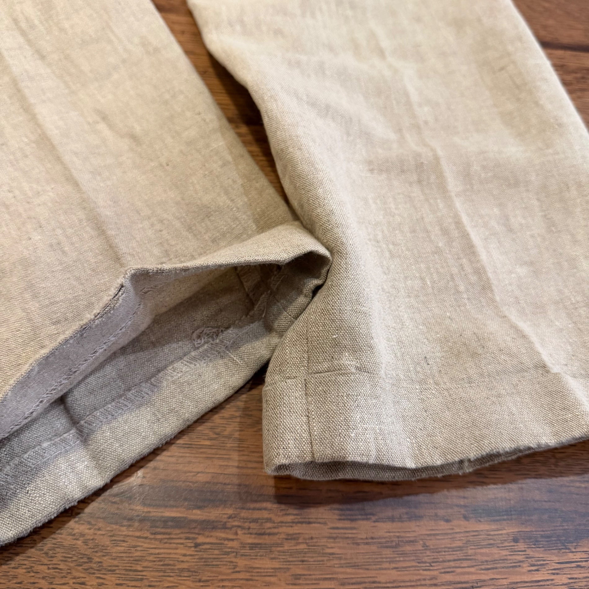 1990s J. RIGGINGS "Linen×Cotton" 2 Tuck Slacks