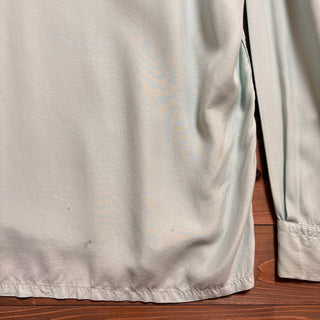 1940s Cavendish "Peppermint" Rayon Open Collar Shirt
