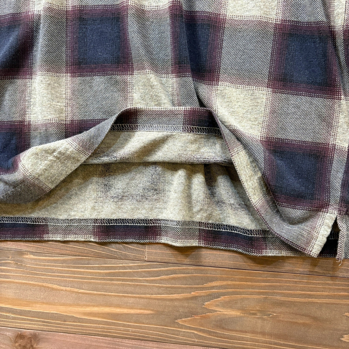 "BASIC EQUIPMENT" Ombre Check Polo Shirt
