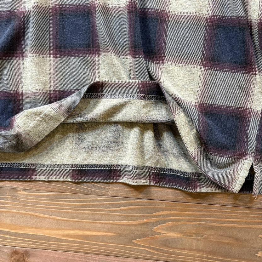 "BASIC EQUIPMENT" Ombre Check Polo Shirt