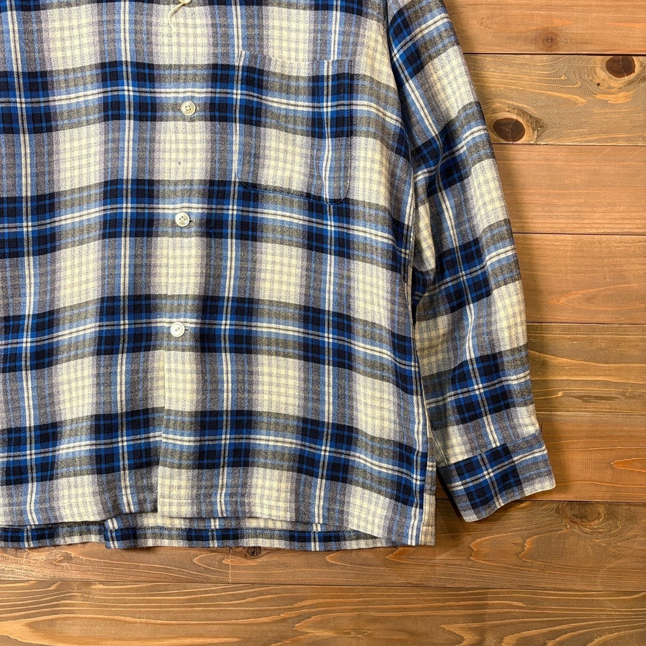 1960s Arrow "Wool Acrylic" Flannel Shirt