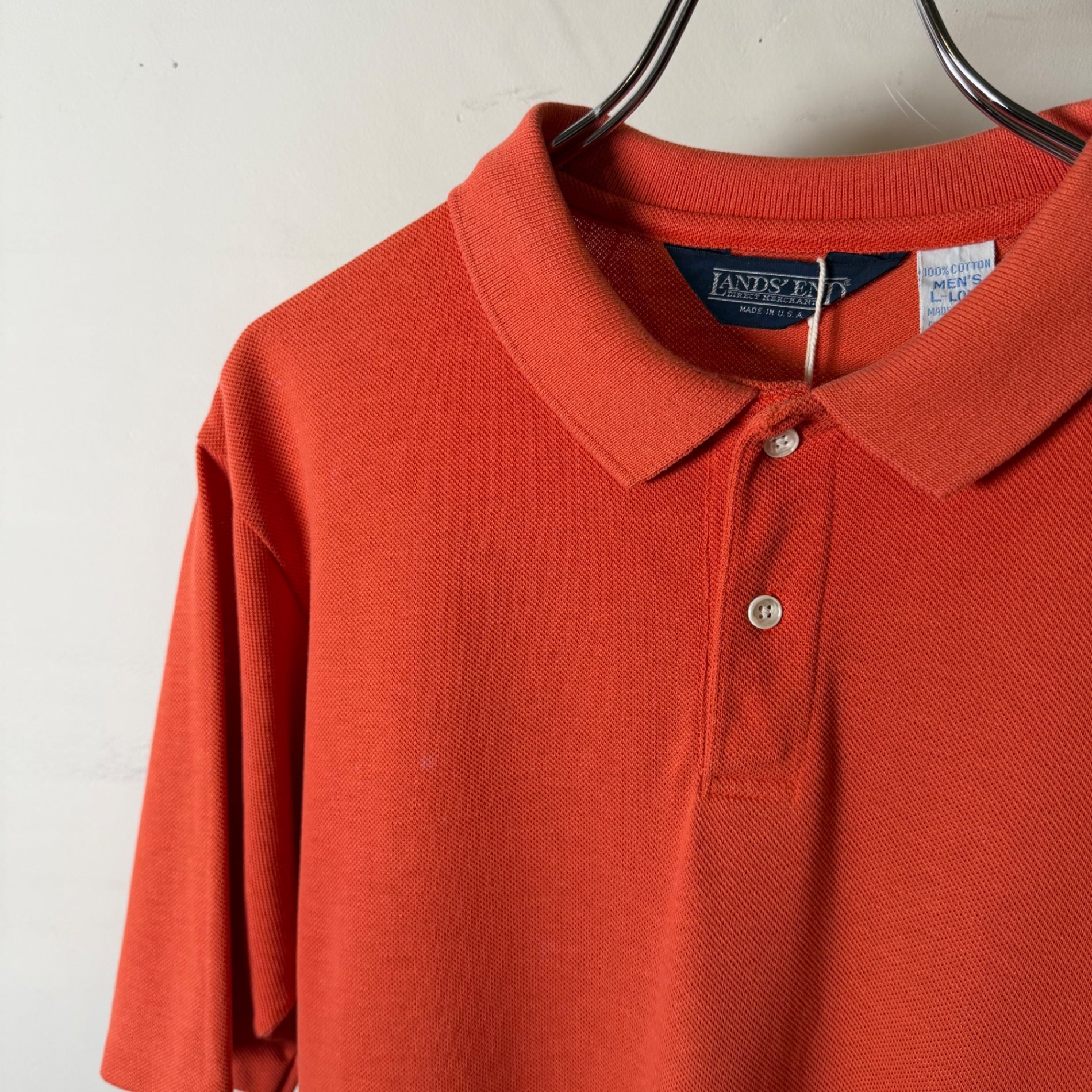 1990s LANDS' END "鹿の子" Polo Shirt