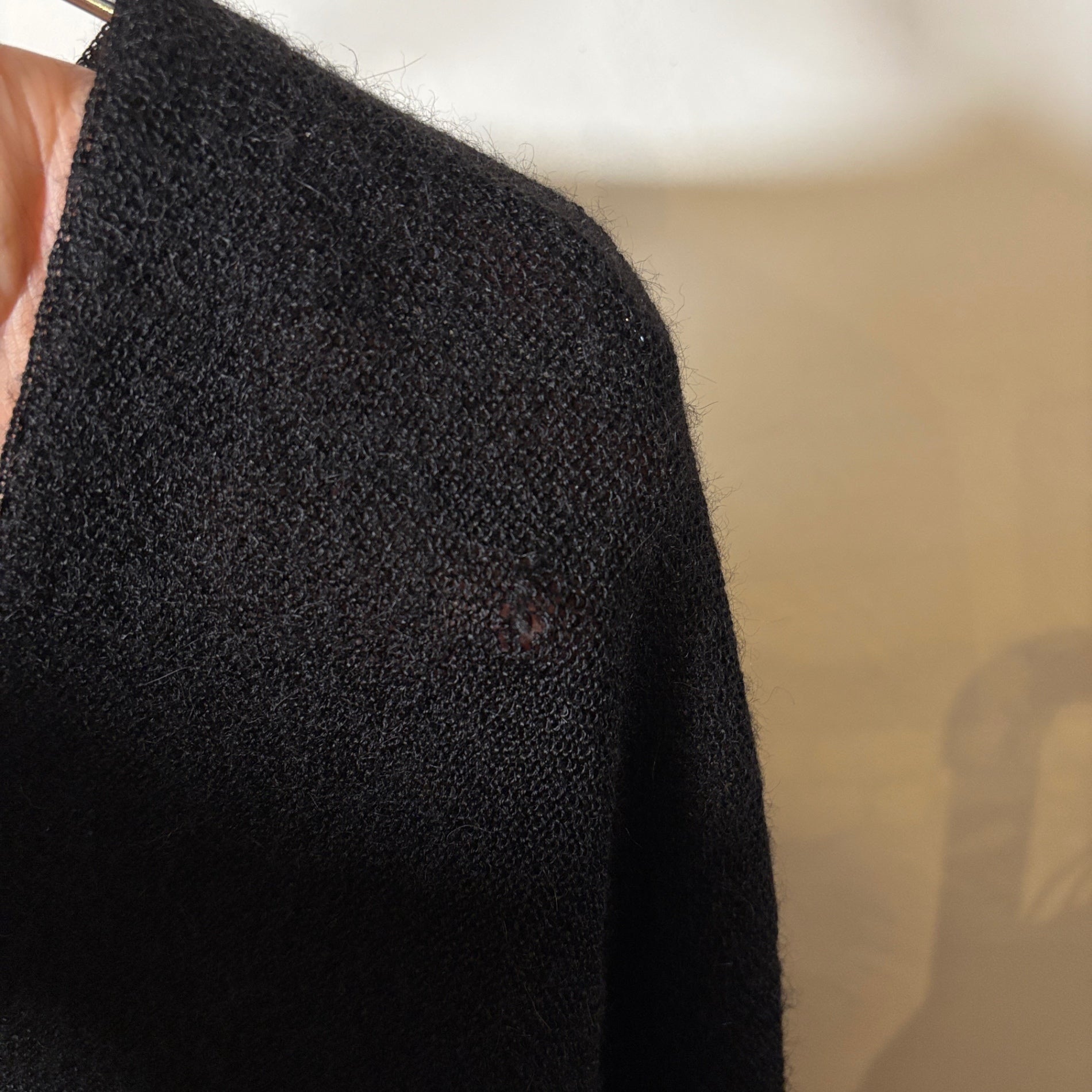 1960s LEMMERMAYER "BLACK" Alpaca Cardigan