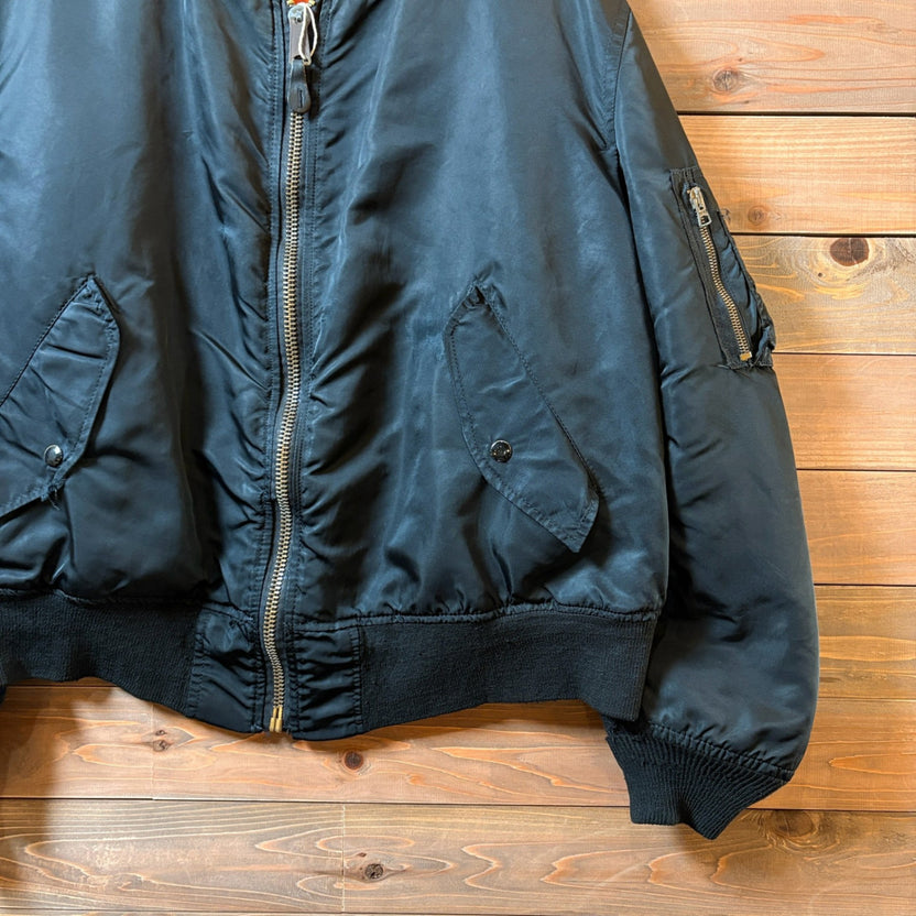 1990s Alpha Industries "Black" MA-1 Flight Jacket