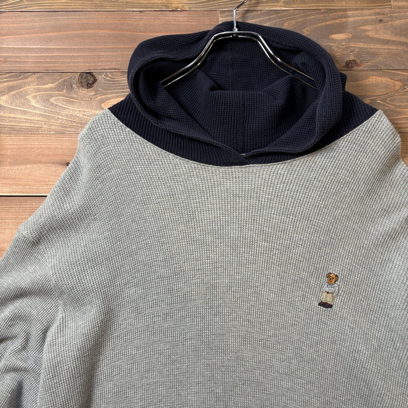 1990s Polo Ralph Lauren "POLO BEAR" Thermal Hoodie