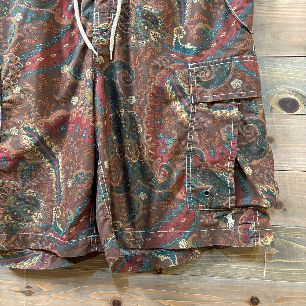 2000s Polo Ralph Lauren "Paisley" Swim Cargo Shorts