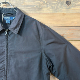 1990s~2000s Polo Ralph Lauren "Cotton Nylon" Black Drizzler Jacket