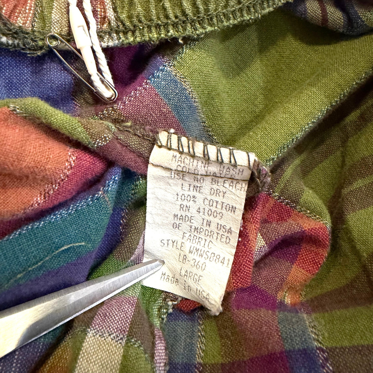 1990s Unknown "Madras Check" Easy Shorts