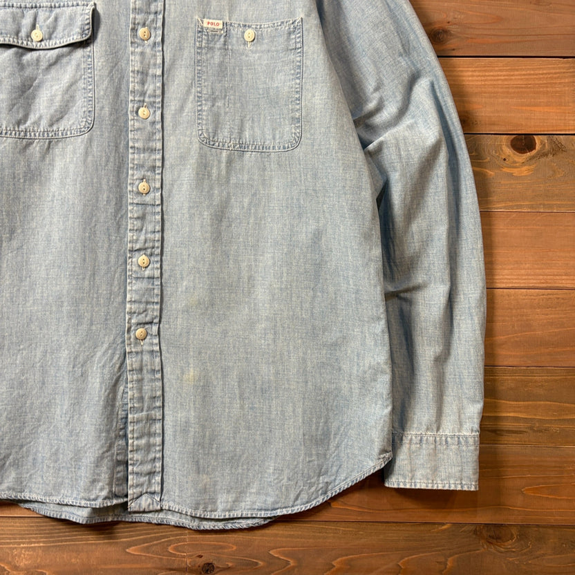 1990s~2000s Polo Ralph Lauren "Gachapoke" Vintage Dungaree Workshirt