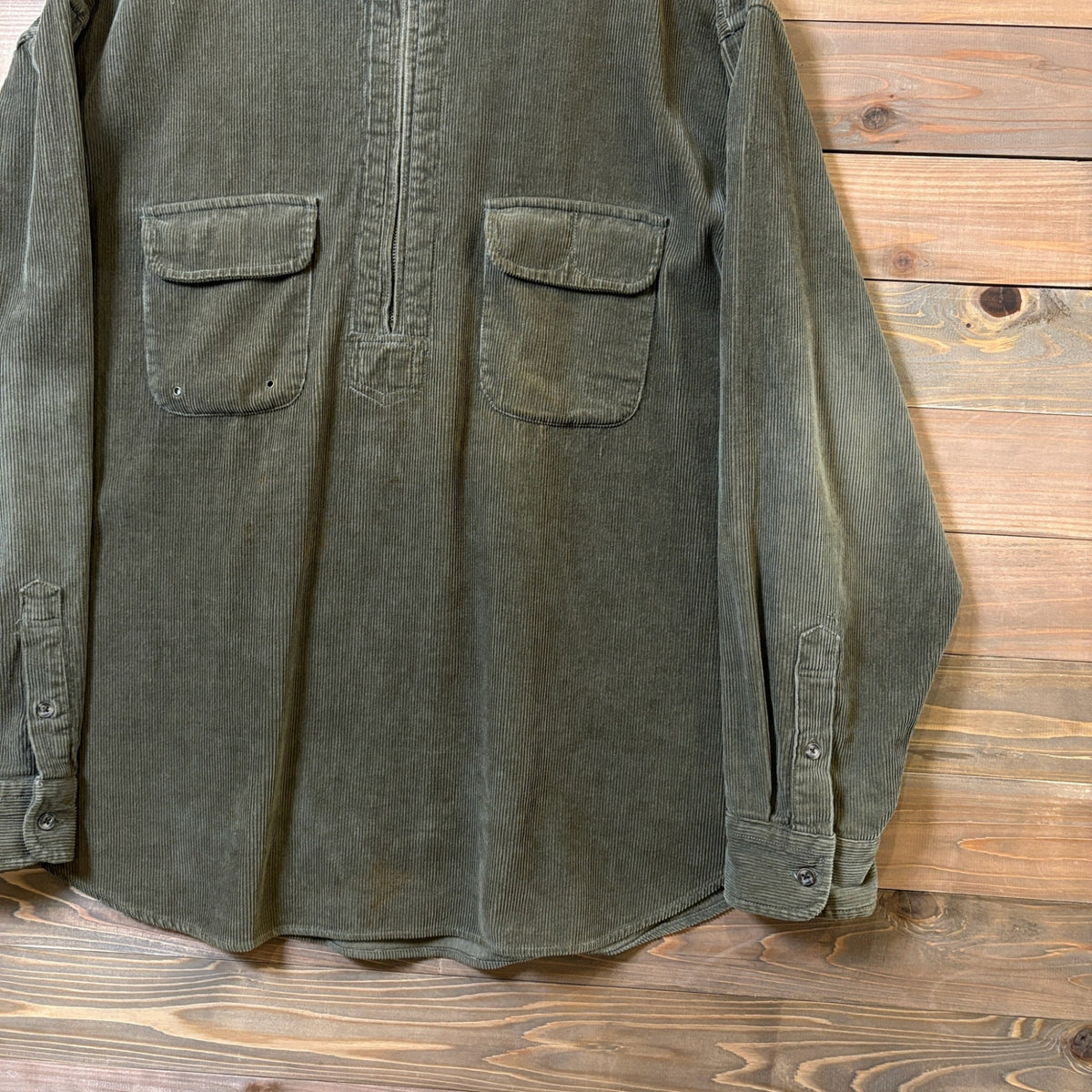 1990s RRL "Half-Zip" Corduroy Shirt