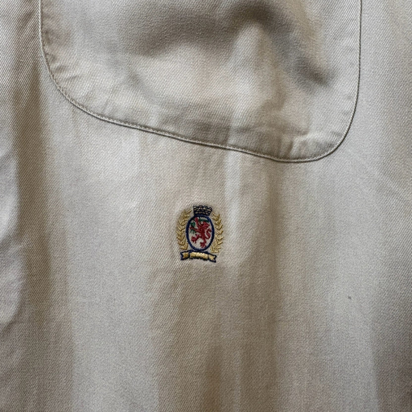 1990s TOMMY HILFIGER "Rayon" Open Collar Shirt