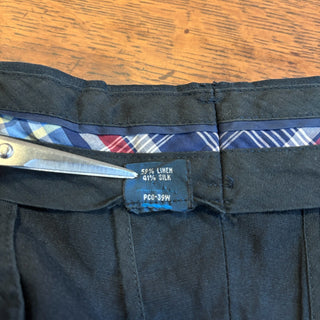 2000s Polo Ralph Lauren "BLACK" Silk Linen Slacks