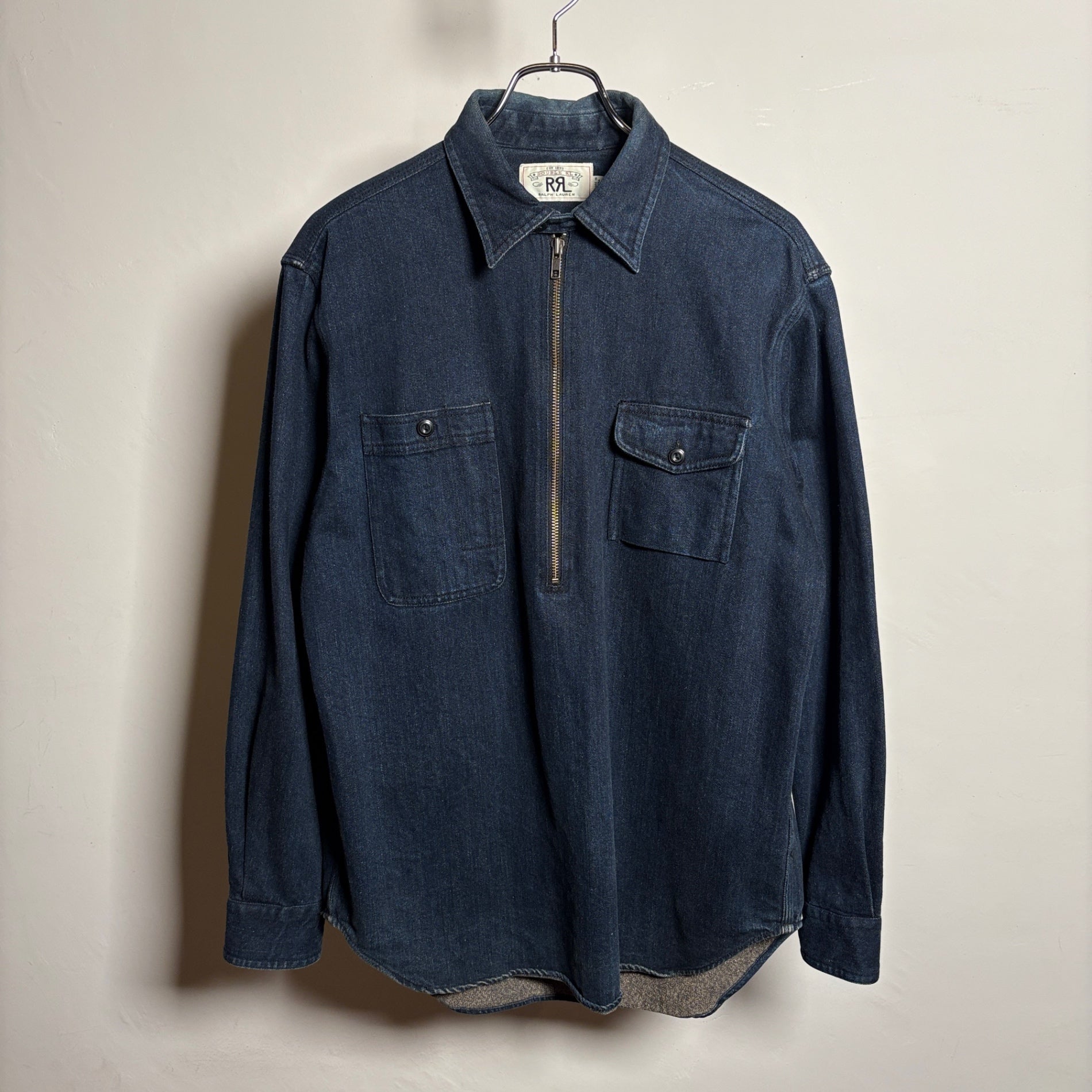 2000s RRL "ガチャポケ" Denim Pullover Shirt
