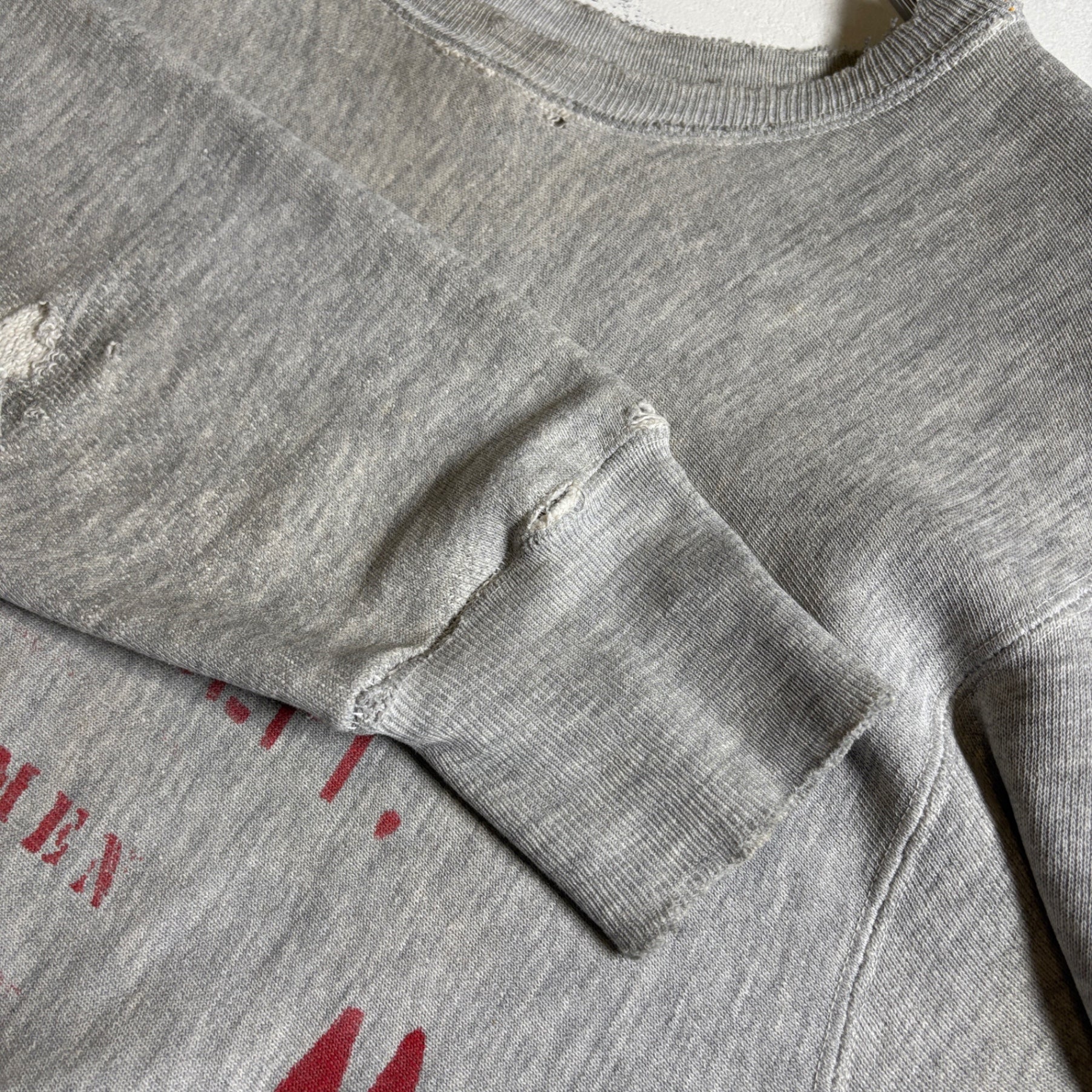 1970s Champion REVERSE WEAVE "Stencils" WISCONSIN ATH DEPT. Sweat Shirt