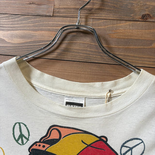 1990s Betty Boop Peace Mark All-Over Print T-Shirt