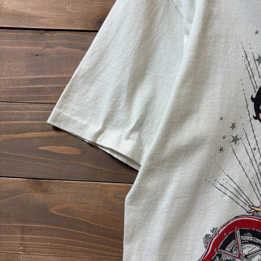 1990s Betty Boop Motorcycle Design T-Shirt