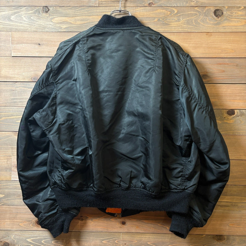 1980s~1990s Alpha Industries "Black" MA-1 Flight Jacket