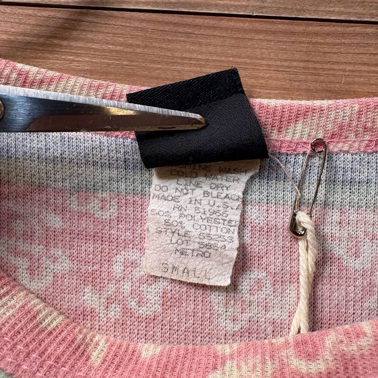 1990s BASIC EDITION "Floral Design" Knit T-Shirt