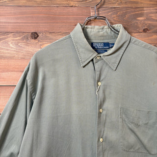 1990s Polo Ralph Lauren "MARLOWE" Silk × Cotton Shirt