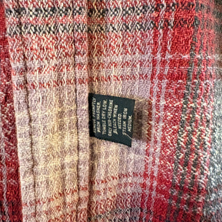 1990s RRL "Cotton Pile" Ombre Plaid Shirt
