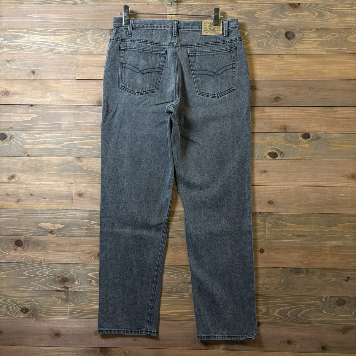 1990s Bugle Boy Black Denim Pants
